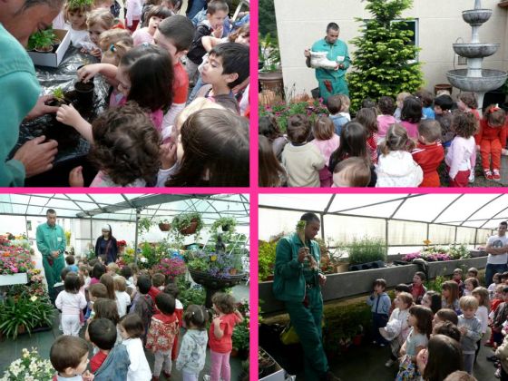 Salida al viveiro de plantas en La Escuela Infantil Municipal de la Ramallosa